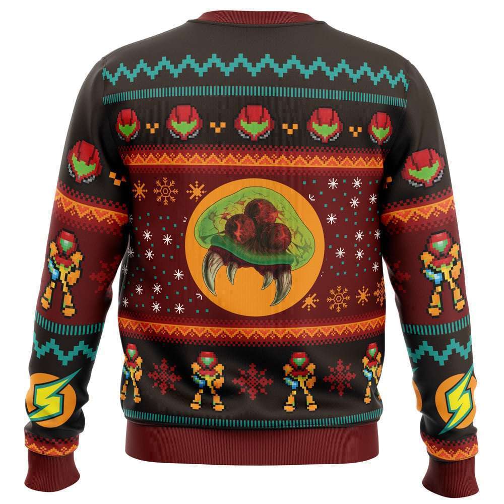 Samus Metroid Ugly Christmas Sweater