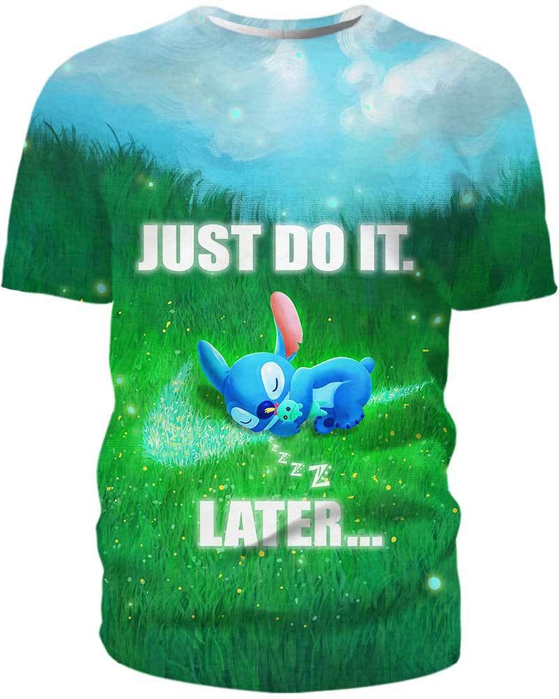 Stitch Just do it later Lilo and Stitch Disney T-Shirt