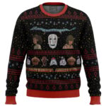 Studio Ghibli No Face Spirited Away Ugly Christmas Sweater