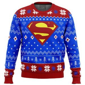 Super Heroes Superman Christmas Ugly Christmas Sweater