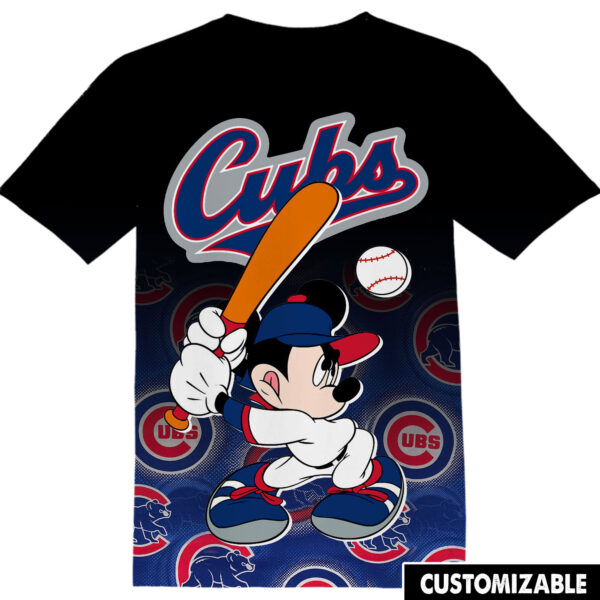 Customized MLB Chicago Cubs Disney Mickey Shirt