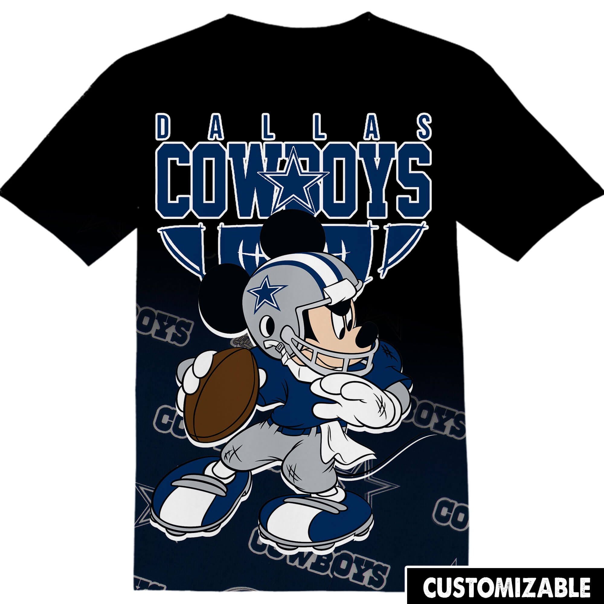 Customized NFL Dallas Cowboys Mickey Shirt