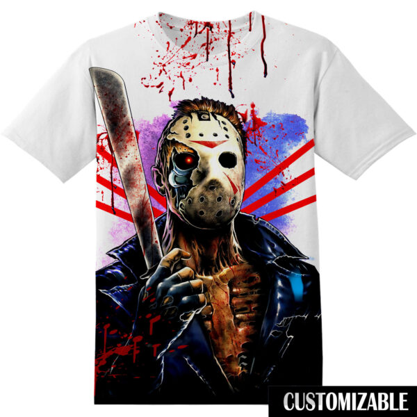 Customized Halloween Horror Friday the 13th Jason Voorhees Shirt