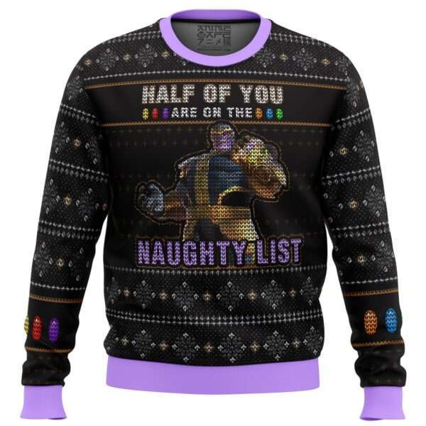 Thanos Naughty List Ugly Christmas Sweater