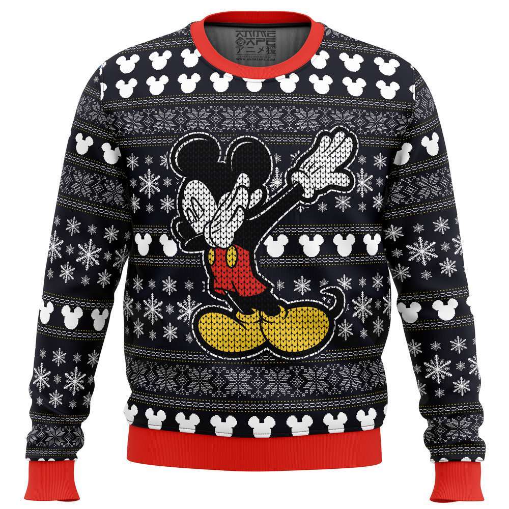 Disney Mickey Dabbing Ugly Christmas Sweater