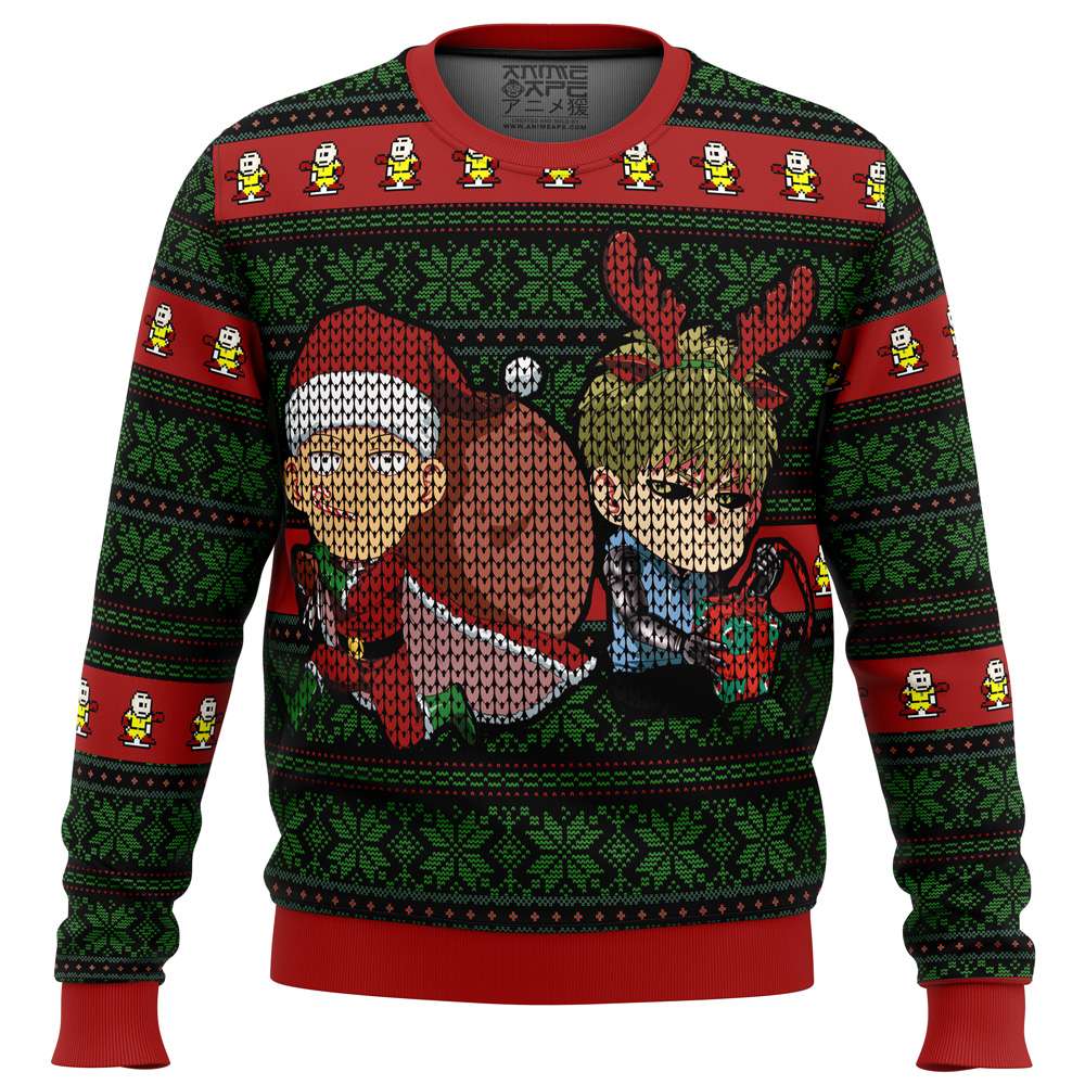 One Punch Man Holiday Ugly Christmas Sweater