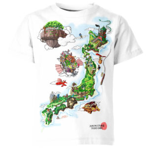 Wonderland Map Studio Ghibli Shirt