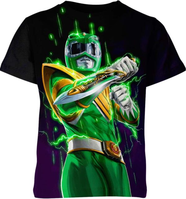 Green Ranger Power Rangers all over print T-shirt