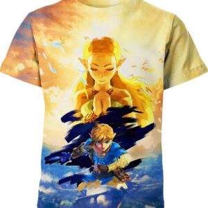 Link And Zelda Princess From The Legend Of Zelda Shirt