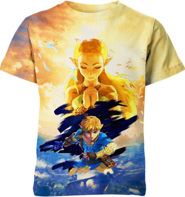 Link And Zelda Princess From The Legend Of Zelda Shirt