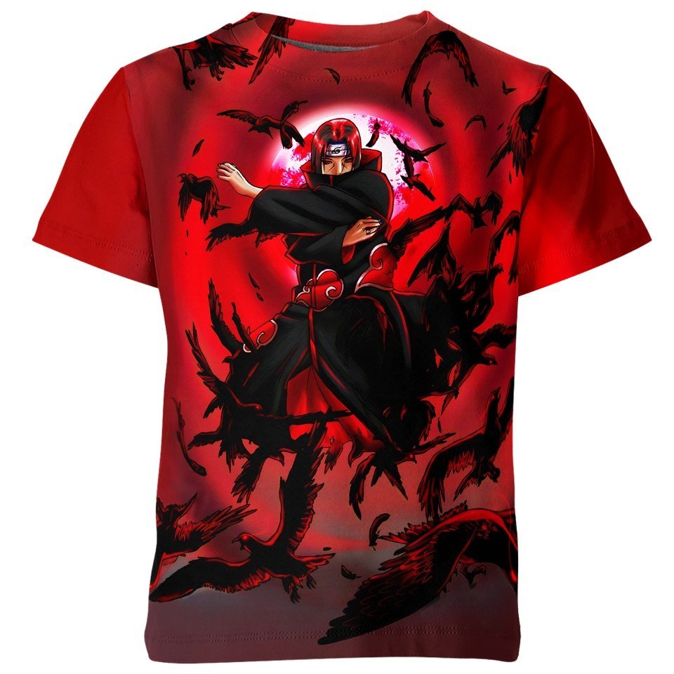 Flock of Crows Itachi all over print T-shirt