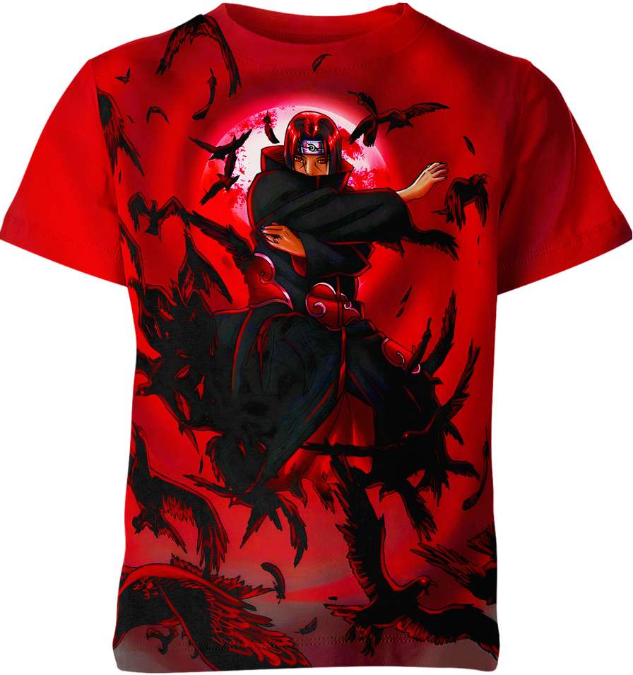 Flock of Crows Itachi all over print T-shirt
