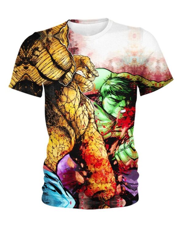 Ben Grimm And Hulk Marvel Heroes Shirt