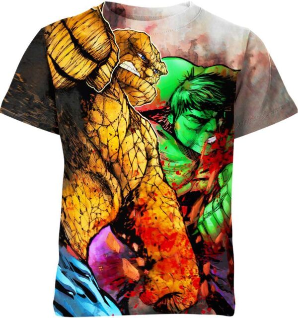 Ben Grimm And Hulk Marvel Heroes Shirt