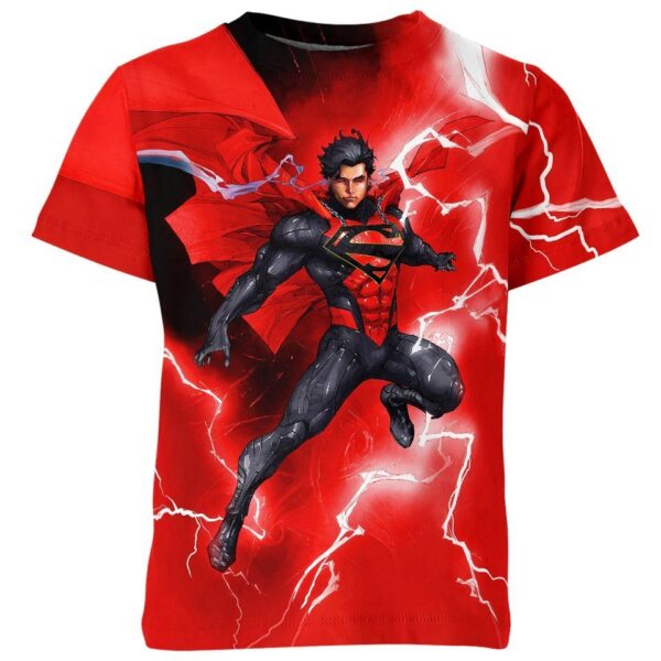 Black Suit Version of Superman all over print T-shirt