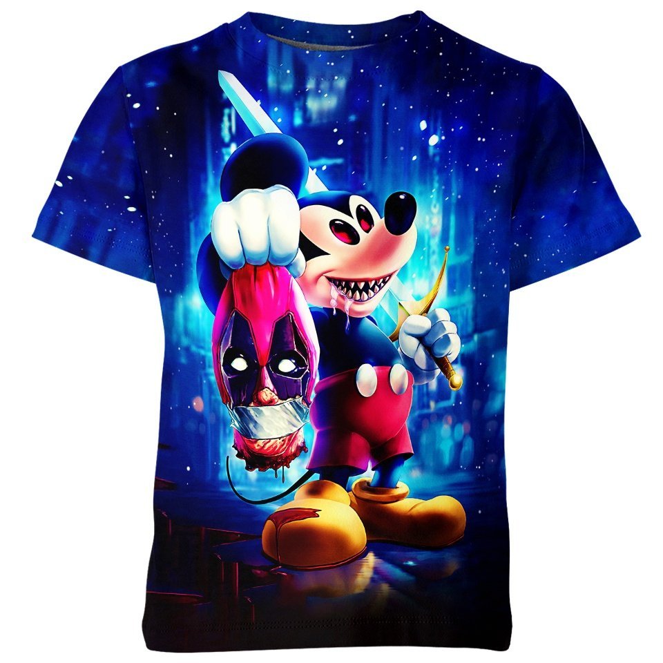 Deadpool x Mickey Mouse all over print T-shirt