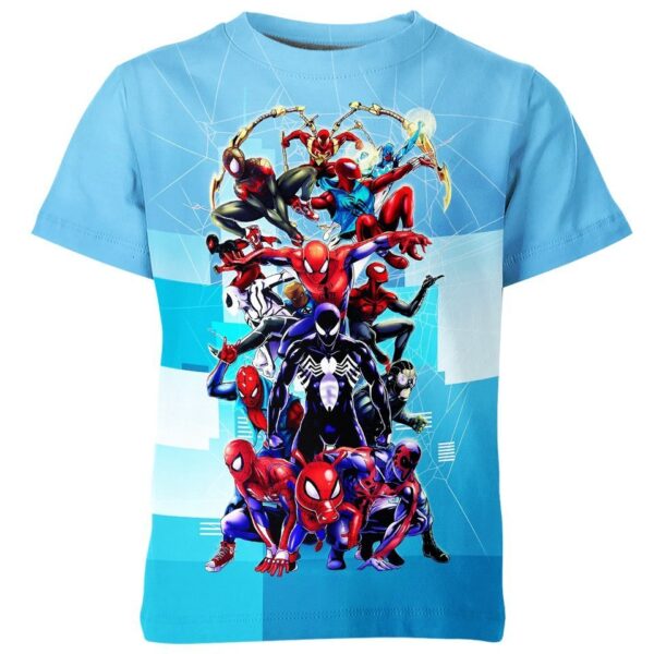 All Dimensions Spider Man all over print T-shirt