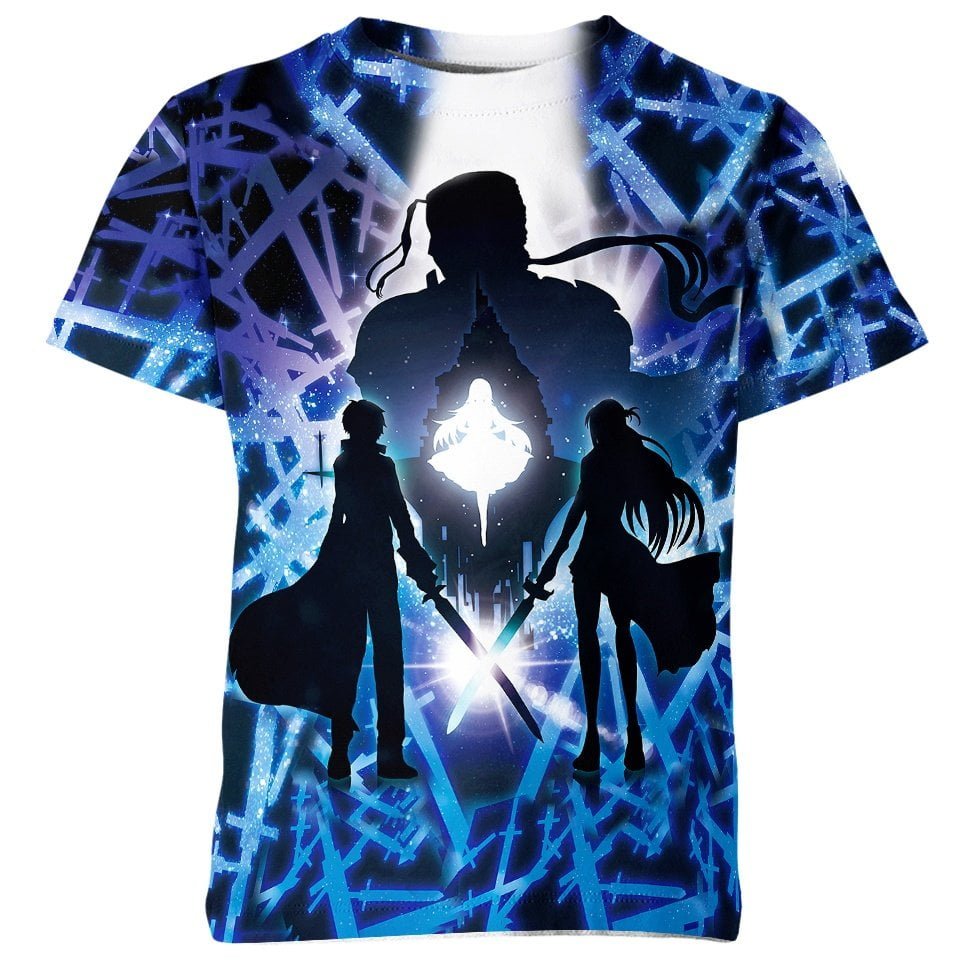 Kirito Asuna Sword Art Online all over print T-shirt