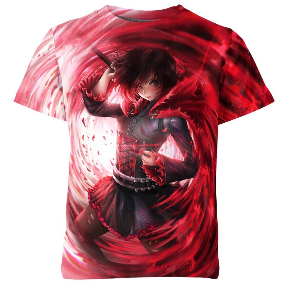 Ruby Rose Rwby Anime all over print T-shirt