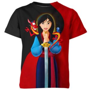 Mulan Princess Disney all over print T-shirt