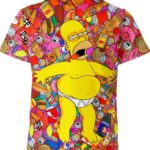 Homer Jay Simpsons all over print T-shirt