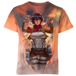 Goddess Mikasa Attack On Titan All over print T-shirt
