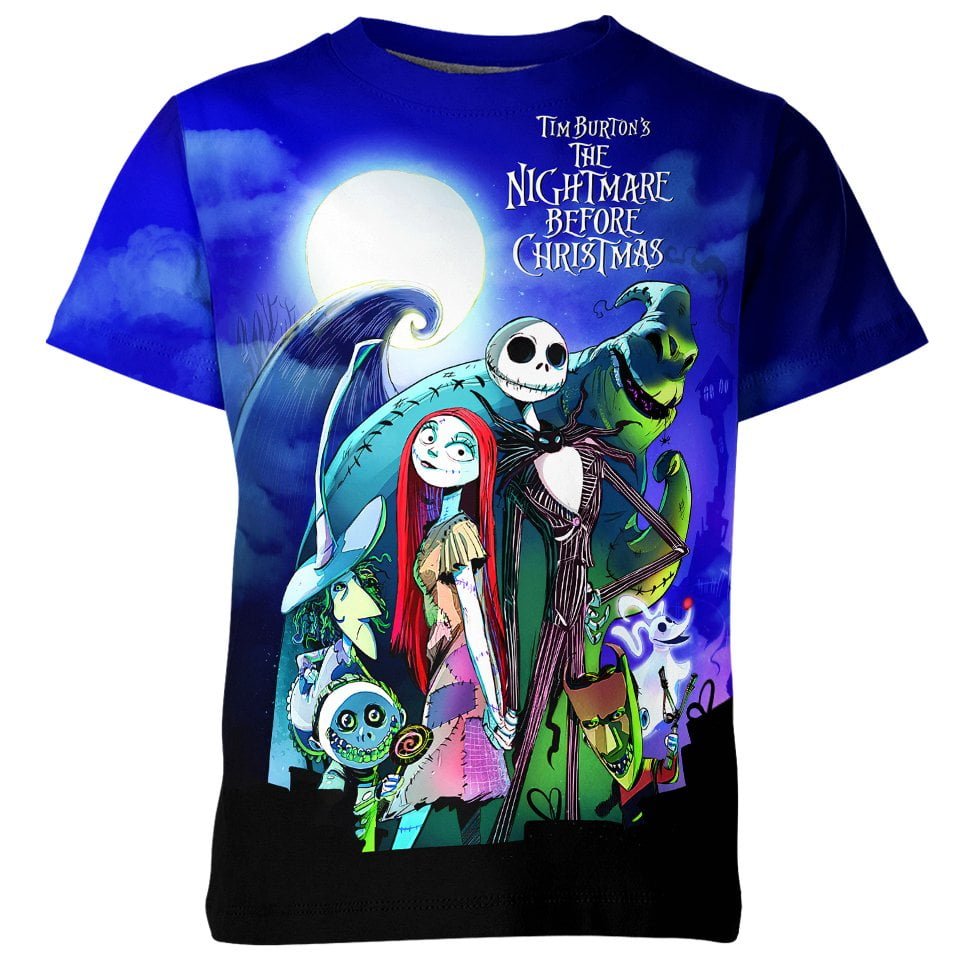 Tim Burton's Nightmare Before Christmas all over print T-shirt