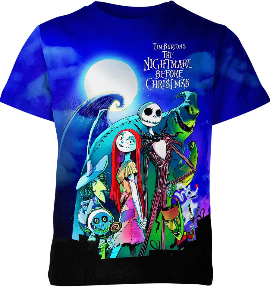 Tim Burton's Nightmare Before Christmas all over print T-shirt