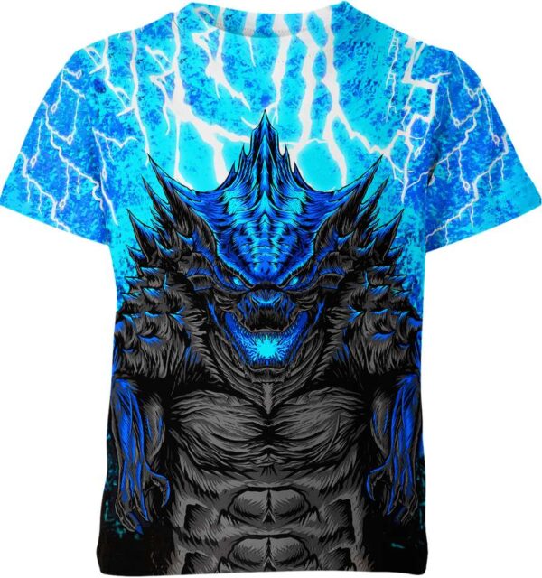 Blue Godzilla All over print T-shirt