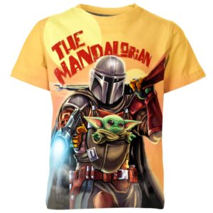 Yoda And Mandalorian From Star Wars Shirt