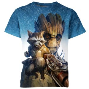 Groot And Rocket Raccoon Shirt