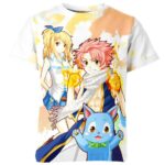 Natsu Dragneel Happy And Lucy Heartfilia From Fairy Tail Shirt
