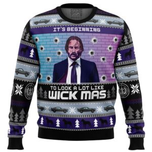 Wick-Mas John Wick Ugly Christmas Sweater