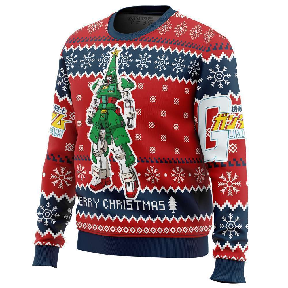 Xmas Tree Gundam Ugly Christmas Sweater