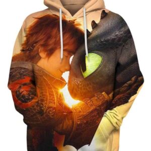 A Bittersweet Farewell Night Fury Toothless Hiccup 3D Hoodie, How To Train Your Dragon Shirt