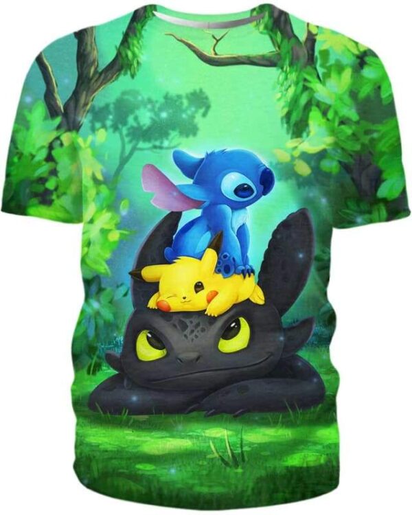 A Sweet Friendship 3D T-Shirt, How To Train Your Dragon Shirt