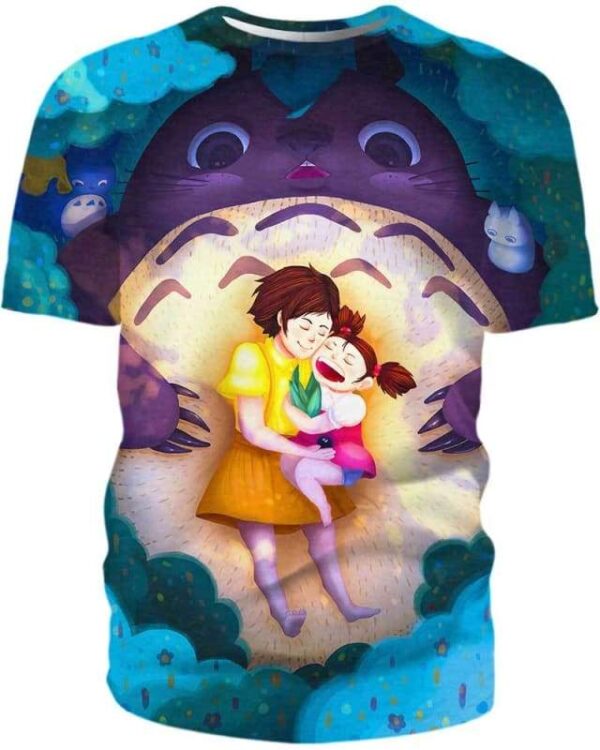 A Warm Hug 3D T-Shirt, Totoro Shirt for Lovers