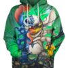 Cute Hunter Stitch Toothless 3D Hoodie, Lilo and Stitch Clothes for Lovers