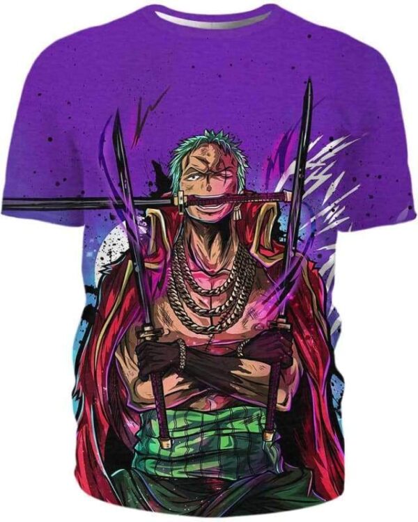 Arrogant Power One Piece Anime Roronoa Zoro 3D T-Shirt, Best One Piece Shirt