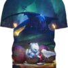 Baby Toothless & Deadpool In The Forest 3D T-Shirt, How To Train Your Dragon Shirt