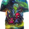 Baby Light Fury 3D T-Shirt, How To Train Your Dragon Shirt