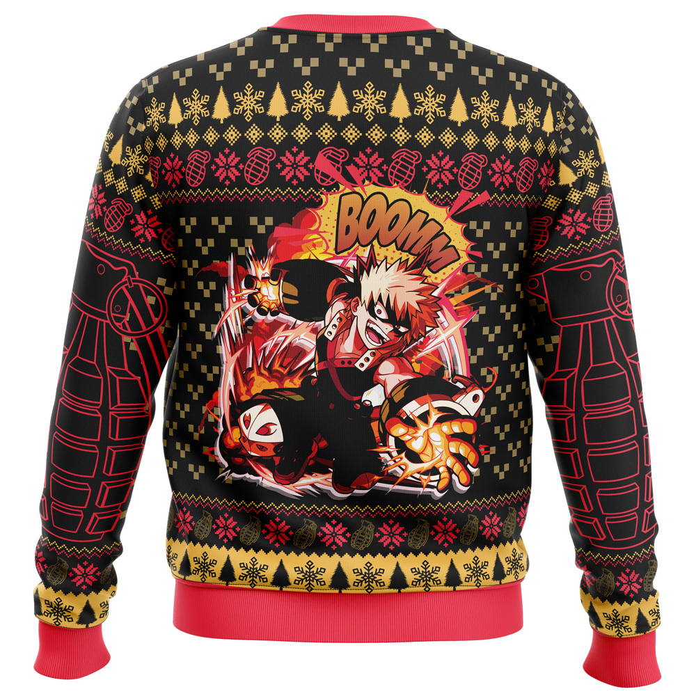 Katsuki Bakugo My Hero Academia Ugly Christmas Sweater