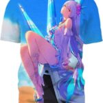 Beautiful Queen  3D T-Shirt, Hot Anime Woman for Fan