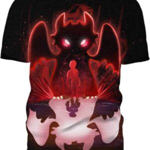 Bipolar Dragon 3D T-Shirt, How To Train Your Dragon Shirt