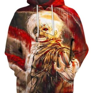 Blood Stained 3D Hoodie, Tokyo Ghoul Shirt
