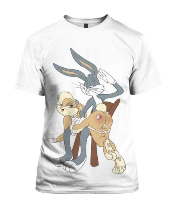 Bugs Bunny Sculaccia 3D T-Shirt, Hot Anime Woman for Fan