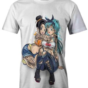 Chi Chi and Bulma 3D T-Shirt, Dragon Ball Shirt for Fan