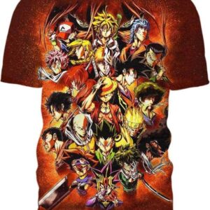 Childhood Legend One Piece Anime 3D T-Shirt, Best One Piece Shirt