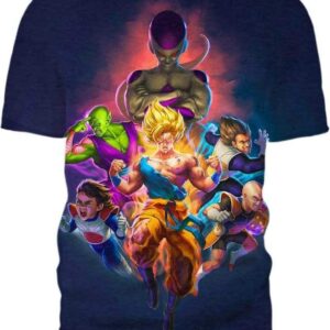 Cosmic Heroes 3D T-Shirt, Dragon Ball Shirt for Fan