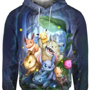 Cute Things in Forest 3D Hoodie, How To Train Your Dragon Shirt